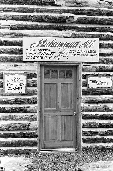 Muhammad Alis training camp in Deer Lake Pennsylvania. January 1974