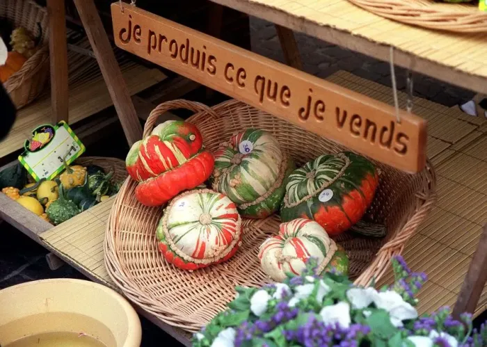 Framed Print : Multi coloured Fruit Squashes for sale in the market place in Annecy France Framed Print : Multi coloured Fruit Squashes for sale in the market place in Annecy France