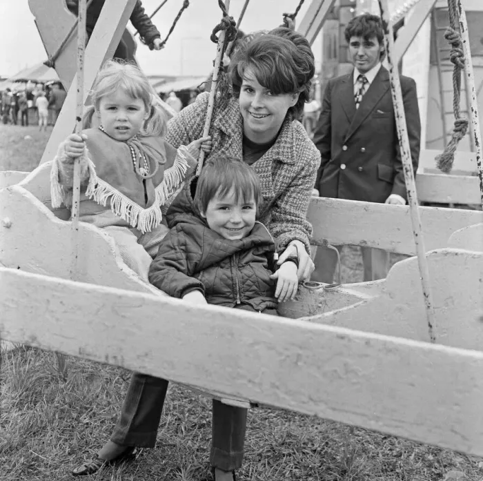 Framed Print : Mum with son and daughter enjoying the swings at Silcocks Fair at Skelmersdale 17th May Framed Print : Mum with son and daughter enjoying the swings at Silcocks Fair at Skelmersdale 17th May
