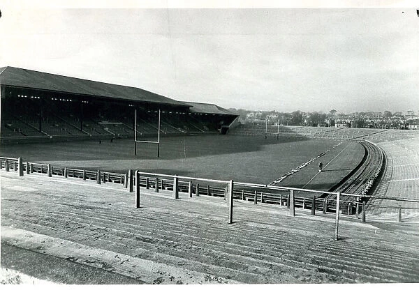 Murrayfield Stadium 1968 free of frost and snow thanks to an electric blanket