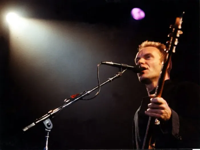 Framed Print : Music - Sting pictured during his concert at the Cardiff International Arena Framed Print : Music - Sting pictured during his concert at the Cardiff International Arena