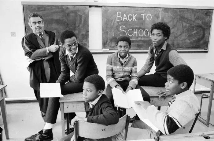 Framed Print : Musical Youth, British Jamaican pop  /  reggae group, return to school