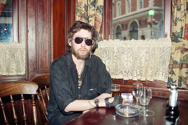 Musican Shane MacGowan of The Pogues. 14th October 1991