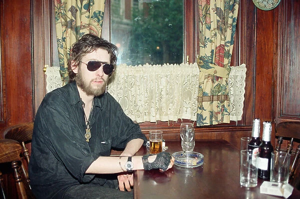 Musican Shane MacGowan of The Pogues. 14th October 1991