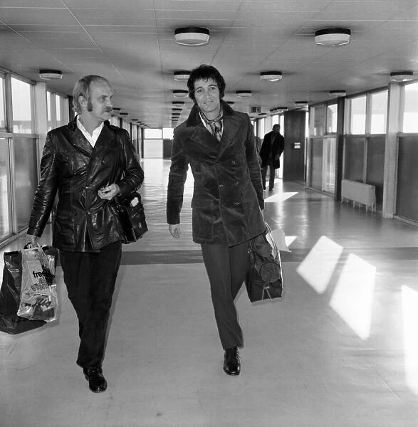 Musician Herb Alpert arriving at Heathrow Airport today from Amsterdam for the Royal Gala