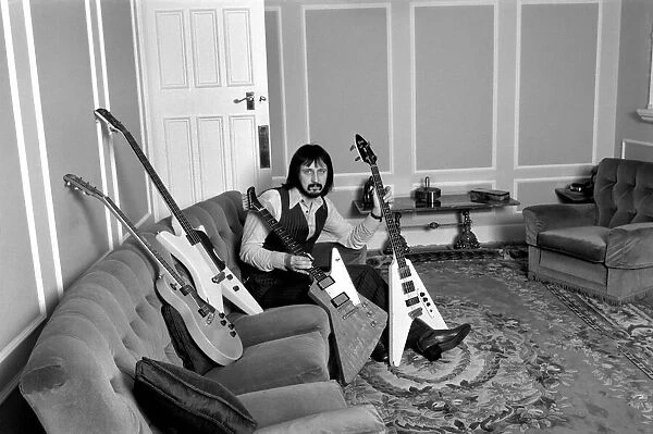 Musician  /  Music  /  Rock: John Entwhistle Bass Guitarist of the who pictured at his Ealing