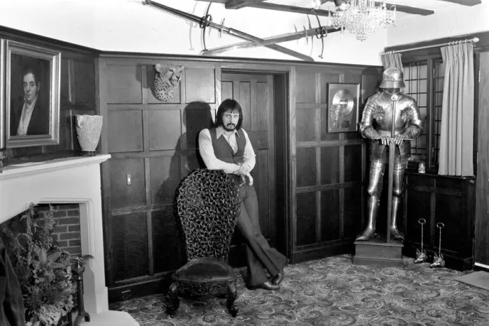Framed Print : Musician  /  Music  /  Rock: John Entwhistle Bass Guitarist of the who pictured at his Ealing