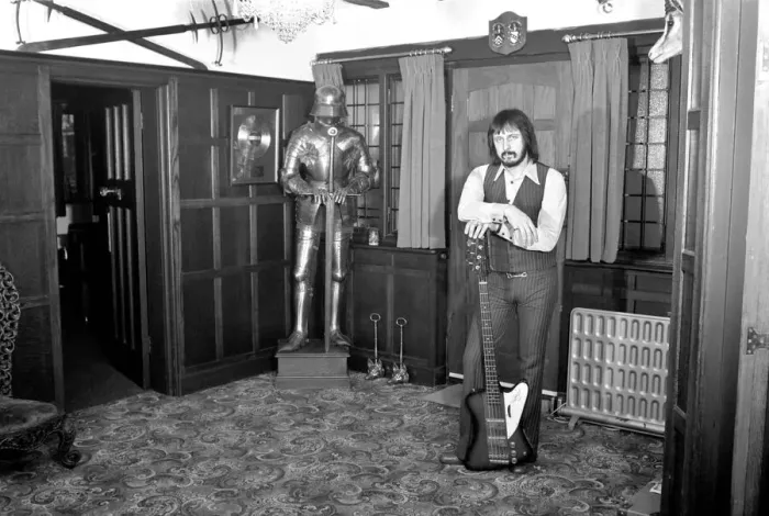 Framed Print : Musician  /  Music  /  Rock: John Entwhistle Bass Guitarist of the who pictured at his Ealing