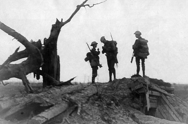 The Three Musketeers, A Flanders silhouette. 3rd September 1917 The silhouette is