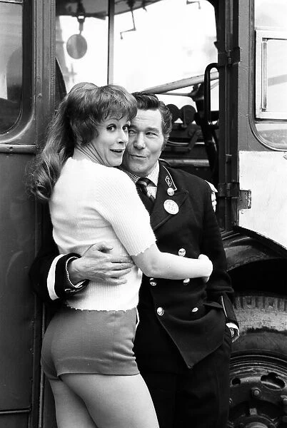 Mutiny On The Buses, filming, Elstree Film Studios, Hertfordshire, 29th February 1972