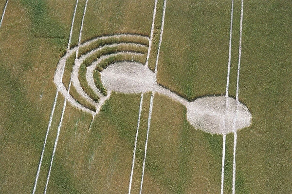 Mysteries - Crop Circles aerial shot. 20th July 1990