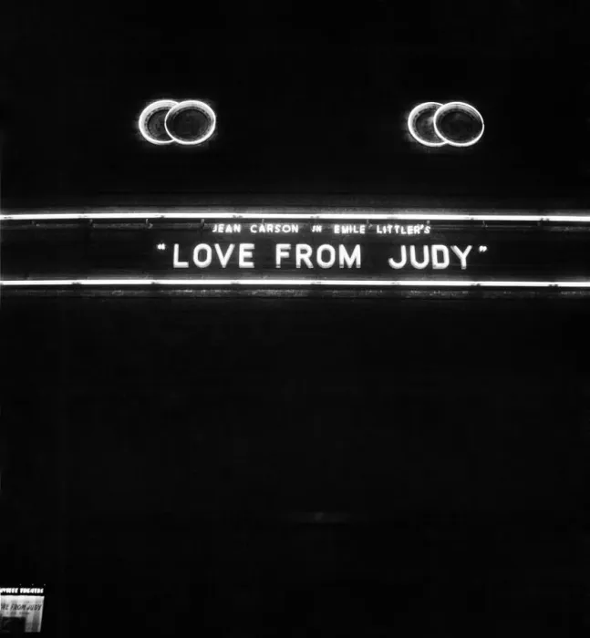Framed Print : Names of stage shows in lights at London Theatres (night shots). Love from Judy Framed Print : Names of stage shows in lights at London Theatres (night shots). Love from Judy