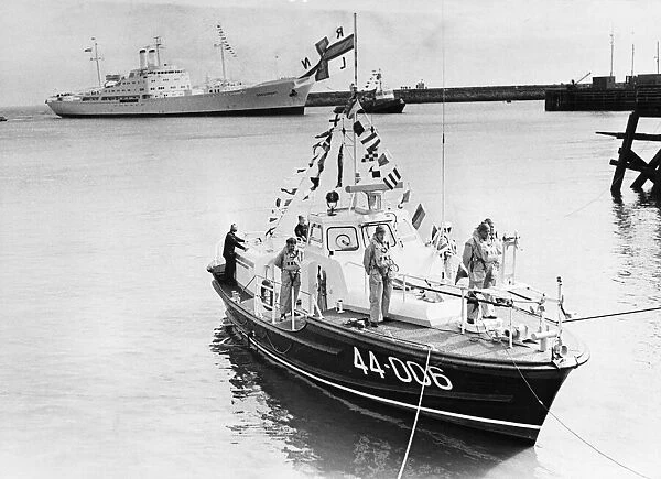 The naming ceremony of the new Barry Dock lifeboat the Arthur and Blanche Harris