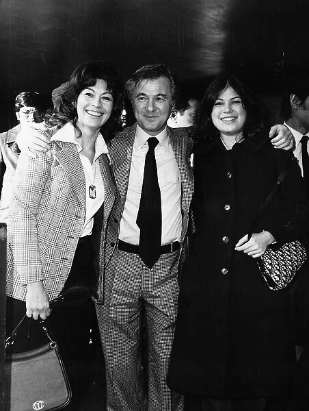 Nanette Newman with husband Bryan Forbes and daughter - december 1974 On