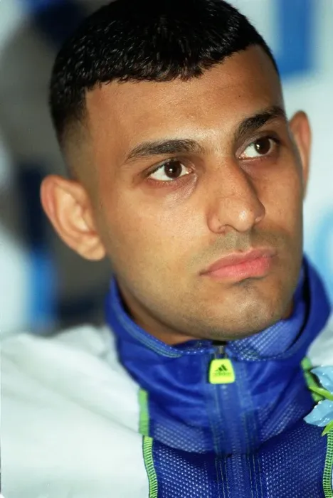 Framed Print : Naseem Hamed Boxing May 98 WBO Featherweight Champion of the world