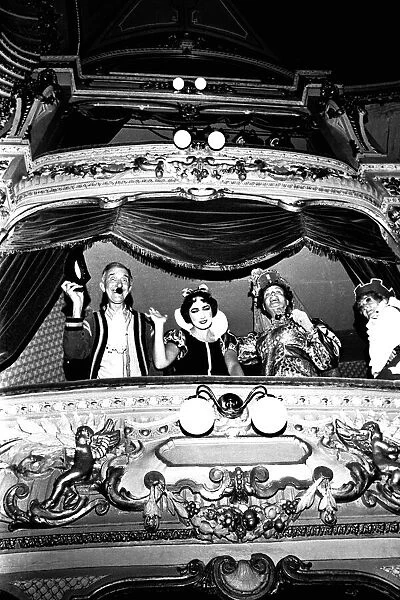 Nat Jackley, Carol Leroy and Billy Whittaker in the Royal Box at the Theatre Royal