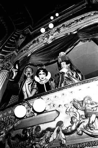 Nat Jackley, Carol Leroy and Billy Whittaker in the Royal Box at the Theatre Royal