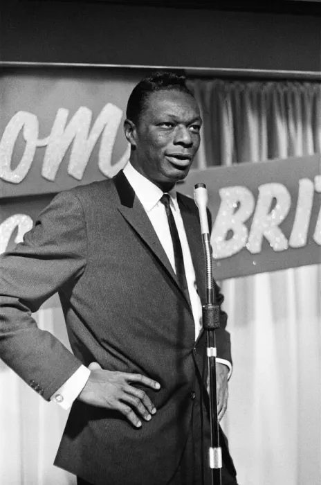 Framed Print : Nat King Cole, American singer, and pianist performing in London Framed Print : Nat King Cole, American singer, and pianist performing in London