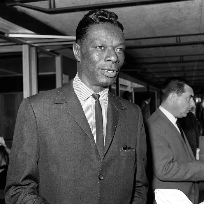 Framed Print : Nat King Cole arriving at London airport July 1963