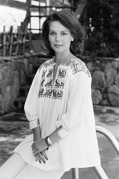 Natalie Wood, american actress at The Golden Door, a luxury keep fit spa in San Marcos