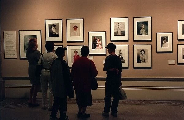 National Portrait Gallery September 98 A wall in the national portrait gallery full