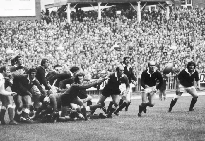 Framed Print : Five Nations Championship Wales v Scotland Cardiff Arms Park. 19th January 1974 Framed Print : Five Nations Championship Wales v Scotland Cardiff Arms Park. 19th January 1974