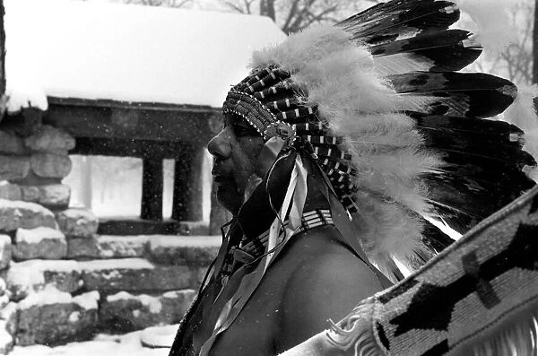 Native American Echohawk, seen here in a snowy Hyde Park