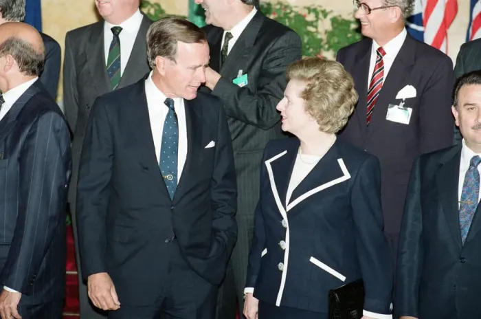 Framed Print : NATO meeting held a Lancaster House, London. President of the United States eorge Bush Framed Print : NATO meeting held a Lancaster House, London. President of the United States eorge Bush
