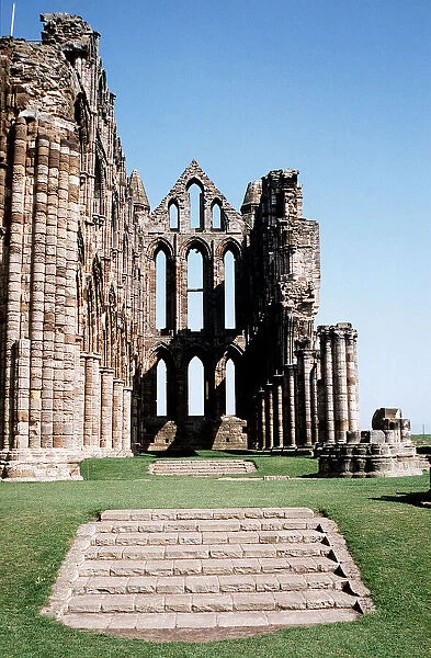 Nave of Whitby Abbey in North Yorkshire