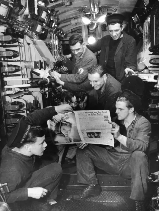 Framed Print : Navy crew read The Daily Mirror on board HMS Tactician HMS Tactician was a Framed Print : Navy crew read The Daily Mirror on board HMS Tactician HMS Tactician was a