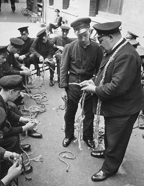 Navy ratings (cadets) at the on land HMS Gordon in Gravesend, Kent