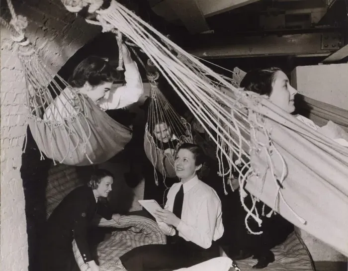 Framed Print : Navy Women get a taste of what Life on Board ship would be like as Wrens recruits get Framed Print : Navy Women get a taste of what Life on Board ship would be like as Wrens recruits get