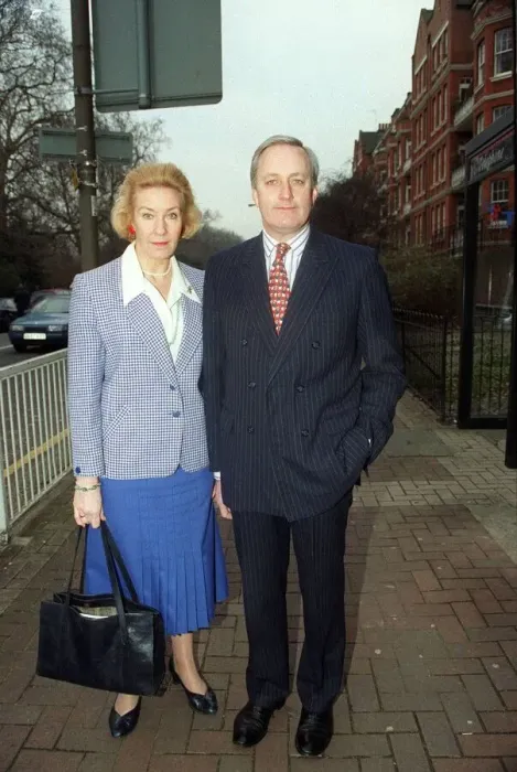 Framed Print : Neil Hamilton MP January 98 With his wife Framed Print : Neil Hamilton MP January 98 With his wife