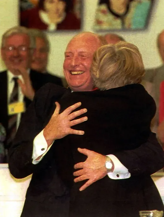 Framed Print : Neil kinnock former leading of the Labour Party with wife Glenys at Labour Party Framed Print : Neil kinnock former leading of the Labour Party with wife Glenys at Labour Party