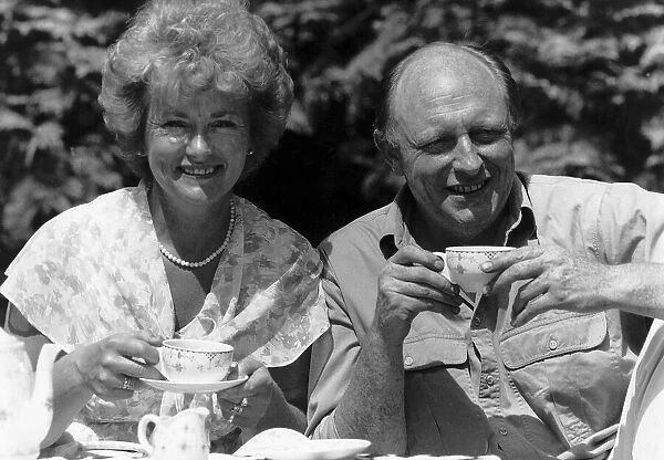 Neil Kinnock MP Former Labour Party Leader and wife Glenys at home in London