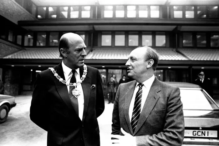 Framed Print : Neil Kinnock during a visit to Tyneisde where he offically opened Gateshead Council Framed Print : Neil Kinnock during a visit to Tyneisde where he offically opened Gateshead Council