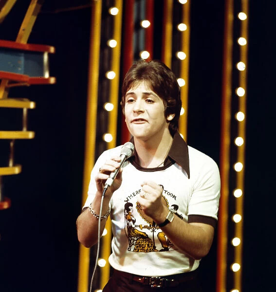 Neil Reid seen here during rehearsals for the BBC television programme Top of