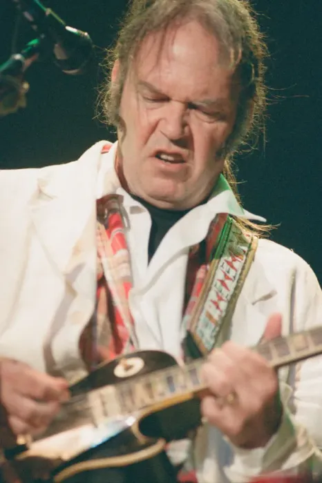 Framed Print : Neil Young performing at The Reading Festival, England, Sunday 27th August 1995