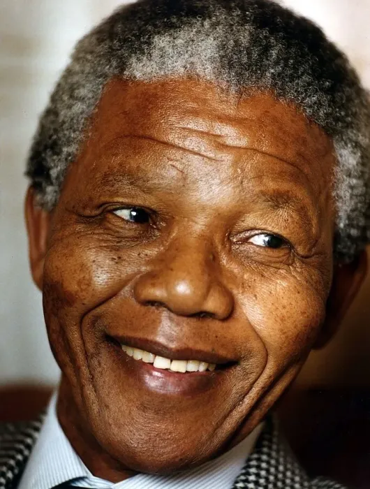 Framed Print : Nelson Mandela African premier 1996