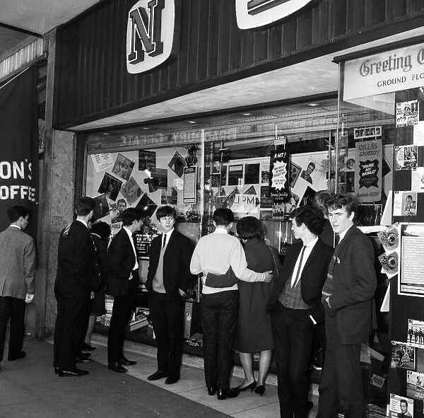 NEMS (North End Music Stores) shop in Liverpool, owned by Beatles manager Brian Epstein