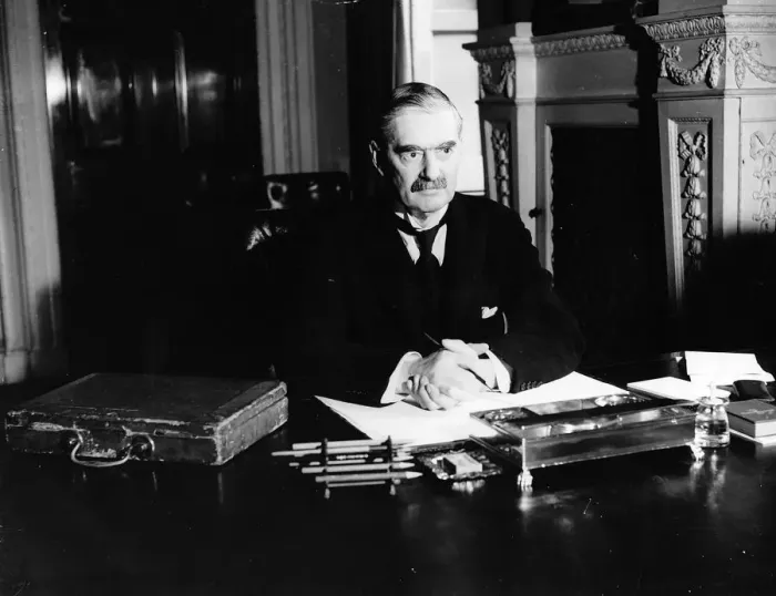 Framed Print : Neville Chamberlain Chancellor of the Exchequer circa 1935 Framed Print : Neville Chamberlain Chancellor of the Exchequer circa 1935