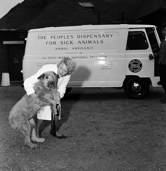 The new ambulance for animals presented by the Daily Mirror National Pets Club to