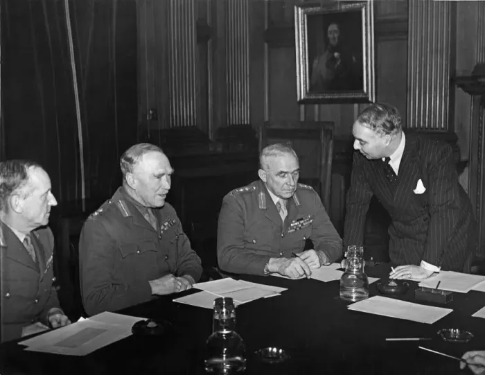 Framed Print : New Army Council meeting in session in the historic surroundings of the conference room Framed Print : New Army Council meeting in session in the historic surroundings of the conference room