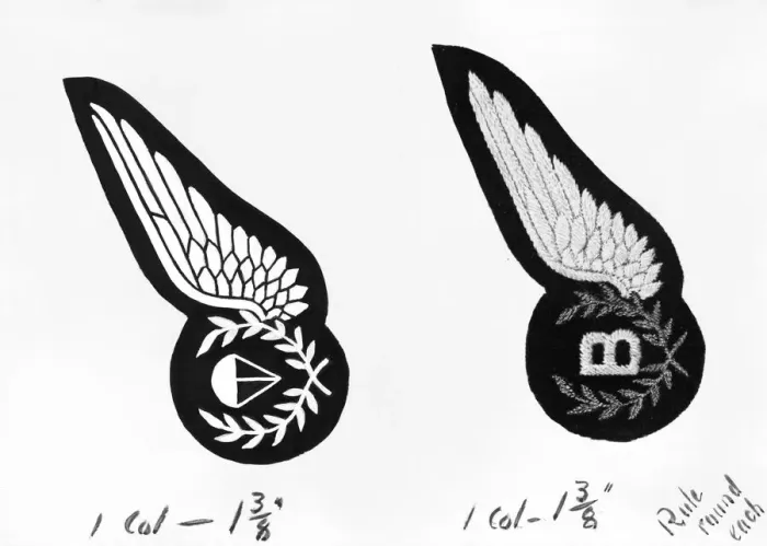 Framed Print : The new badges to be worn by navigators and Bomb Aimers of the R. A. F