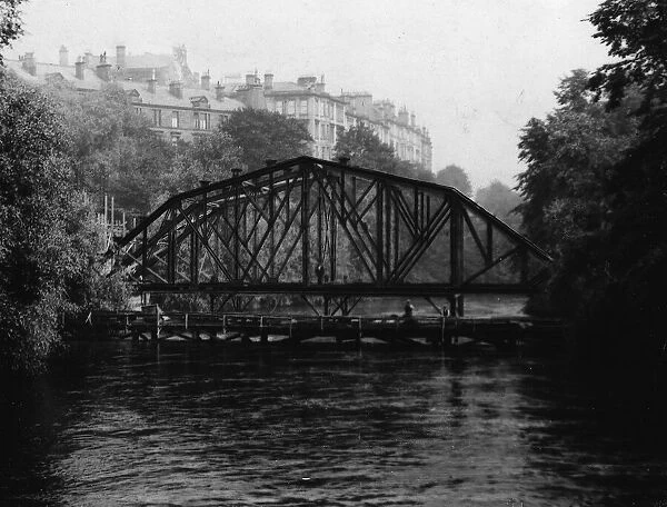 New Bridge over the river Kelvin in Glasgow at the Botanic Gardens 1927