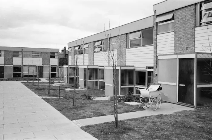 Framed Print : New build housing, prize winning house design. 17th April 1961 Framed Print : New build housing, prize winning house design. 17th April 1961