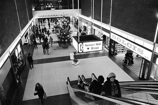 New Buildings of Teesside. Newton Mall shops. 1972