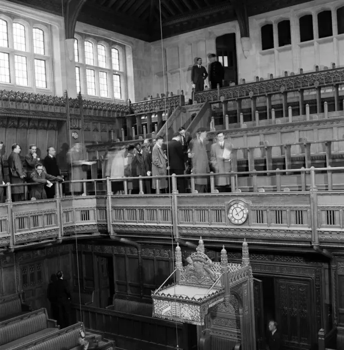 Framed Print : The new Chamber of the House of Commons, which will be opened on the 26th October