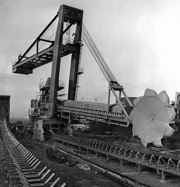 The new coal stacker and reclaimer which is used at the Aberthaw A