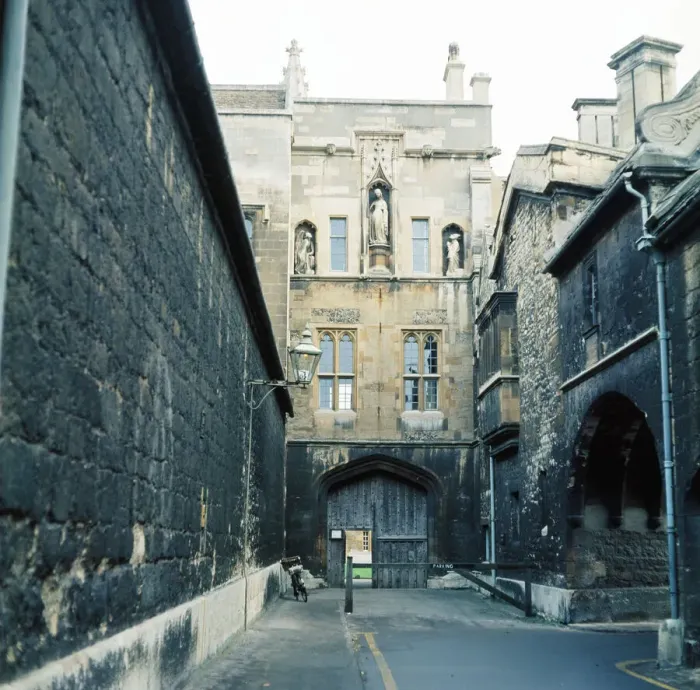 Framed Print : New College, Oxford University, Oxfordshire. January 1972 Framed Print : New College, Oxford University, Oxfordshire. January 1972